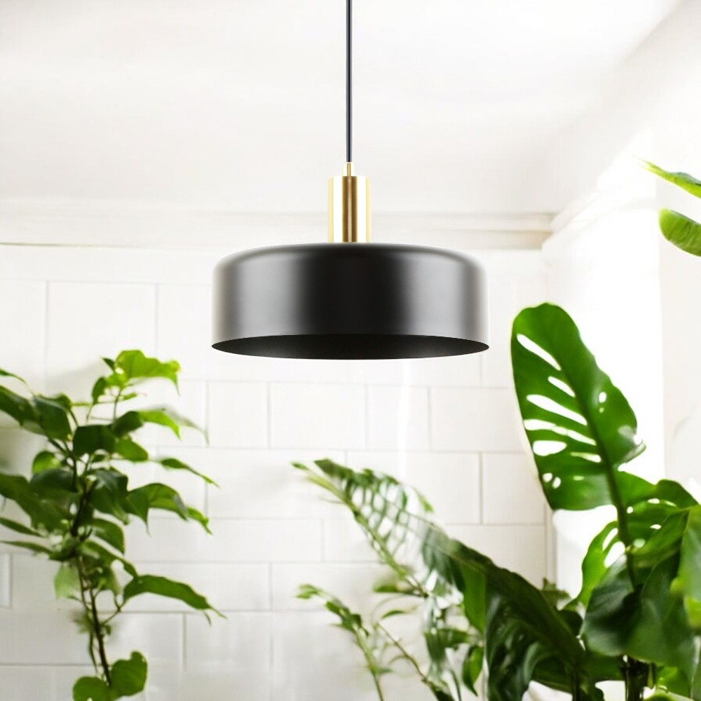 Lámpara colgante Jeffry black/gold