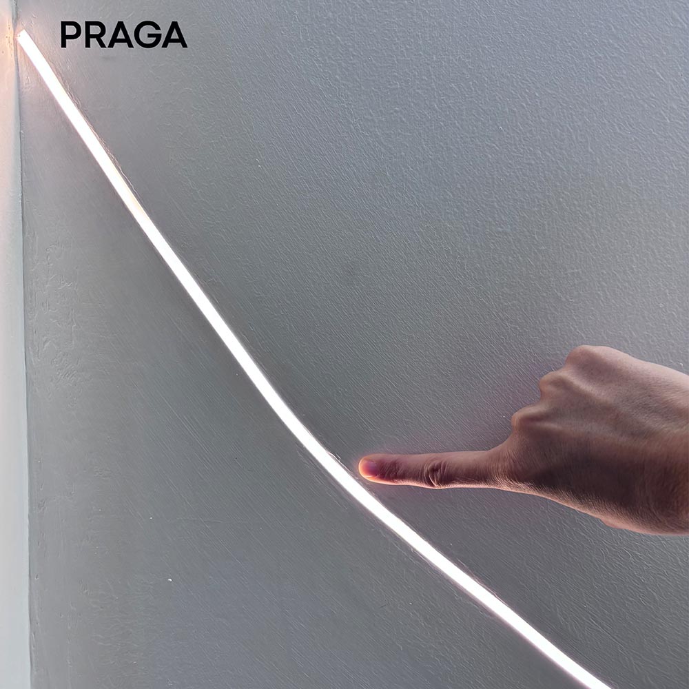 PERFIL LED FLEXIBLE PRAGA 6X12 HORIZONTAL X MT