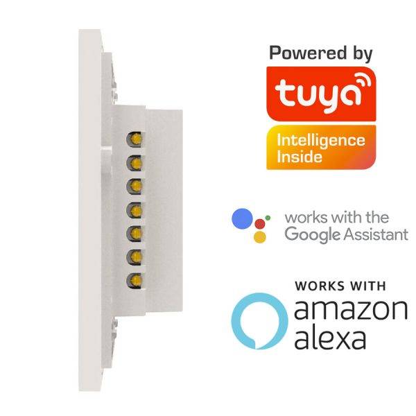 Interruptor WiFi simple blanco compatible c/Alexa y Google