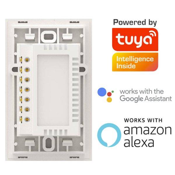 Interruptor WiFi simple blanco compatible c/Alexa y Google