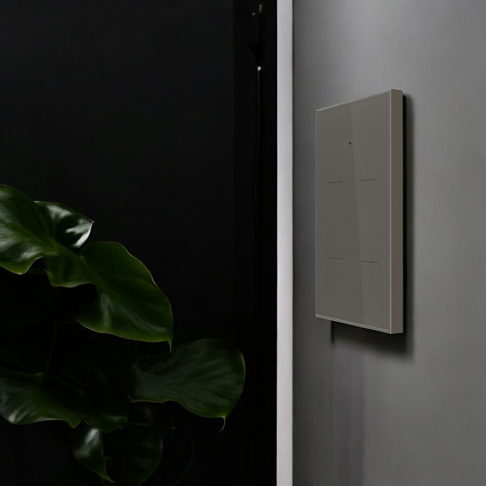 Interruptor WiFi 4 vías grafito compatible c/Alexa y Google