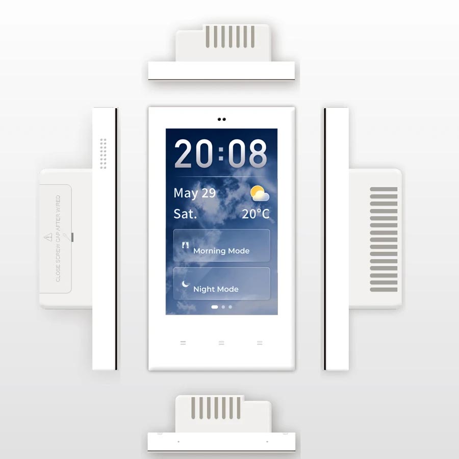 Controlador empotrable blanco pantalla touch Zigbee