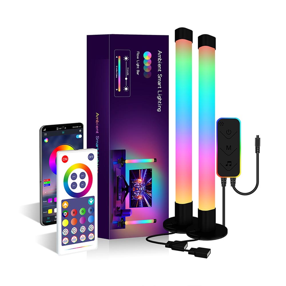 Set x2 lamparas led RGB c/ sincronización de música y BT