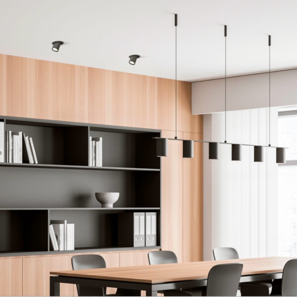 ODB empotrable tipo spot negro redondo para GU10 Ø110mm