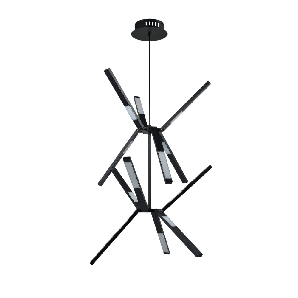 Lámpara doble altura led Axis black con 3CCT 60W