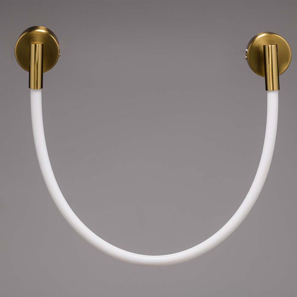 Lámpara led de pared Flex 93 brass con luz cálida