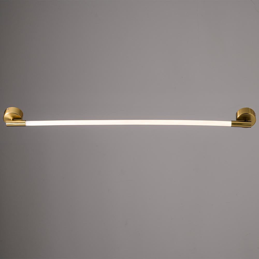 Lámpara led de pared Flex 93 brass con luz cálida