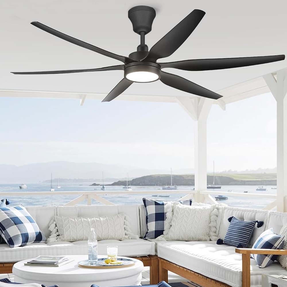 Ventilador de tumbado Enzo 56" negro c/control y led 3CCT