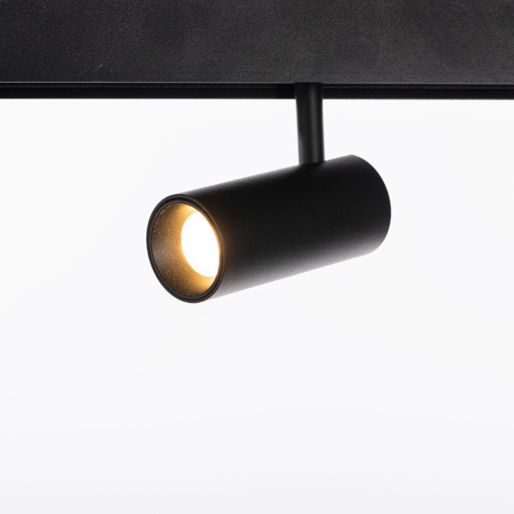 Spot led negro para Track magnetico 7W 3000K Ø35mm