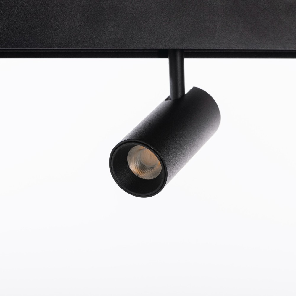 Spot led negro para Track magnetico 7W 3000K Ø35mm
