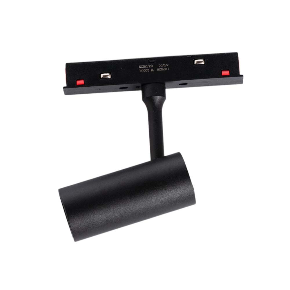 Spot led negro para Track magnetico 7W 3000K Ø35mm
