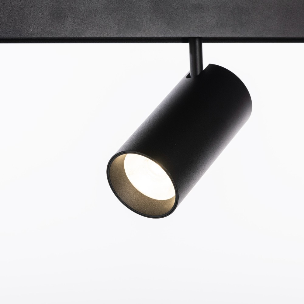 Spot led negro para Track magnetico 7W 4000K Ø35mm