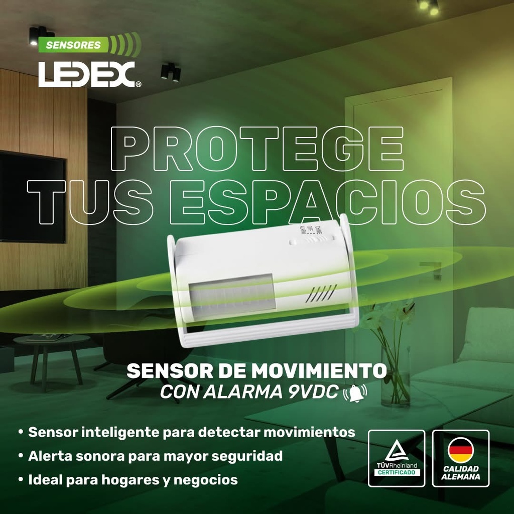Sensor de movimiento con alarma