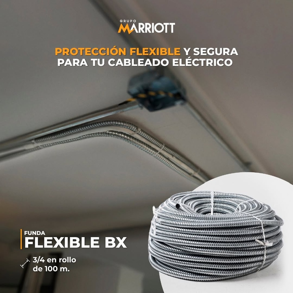 Funda flexible BX 3/4 rollo 100mts
