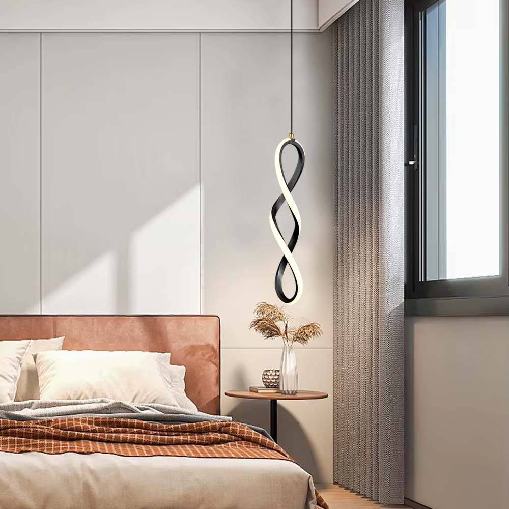 Lámpara led colgante Georgina 39 black con 3CCT