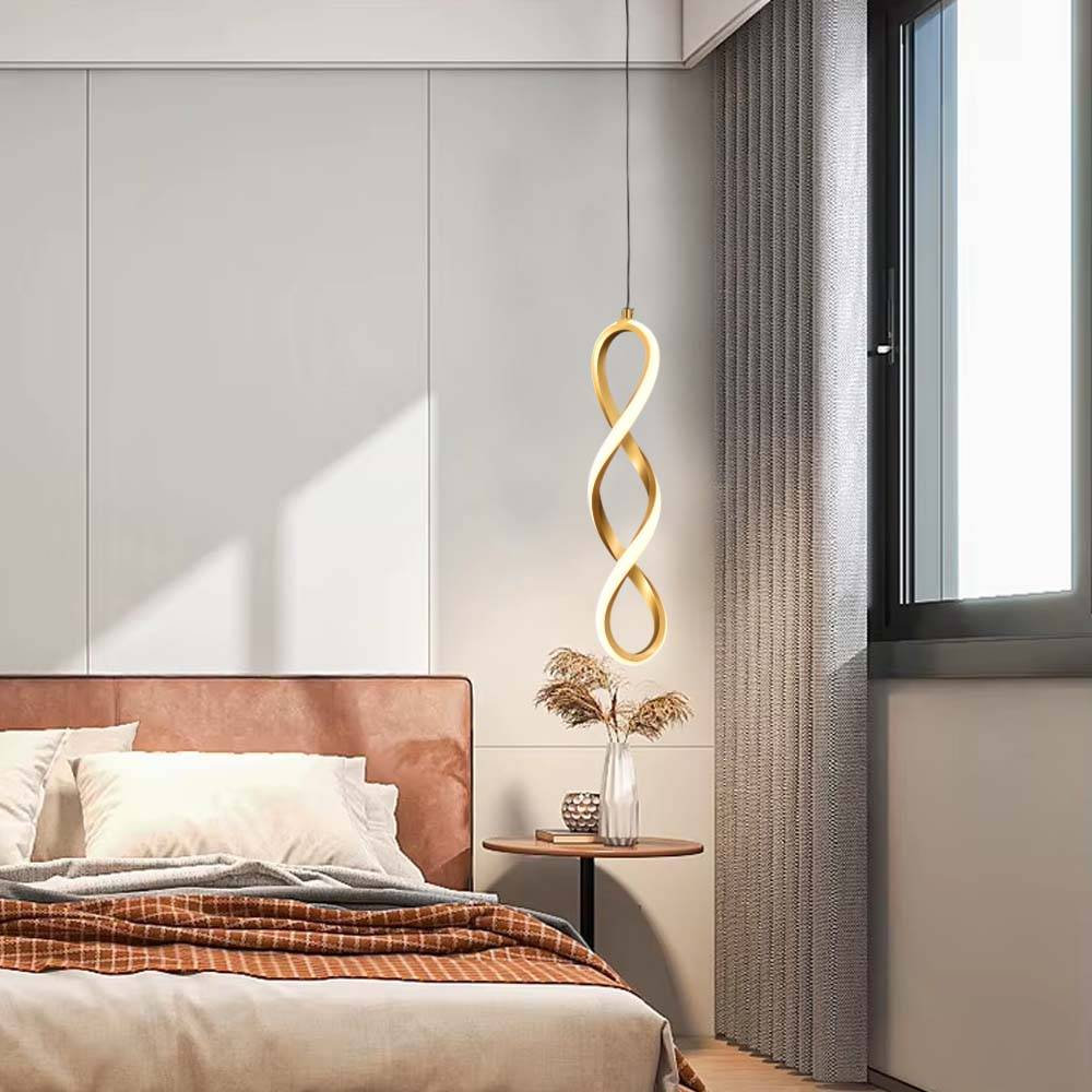 Lámpara led colgante Georgina 39 gold con 3CCT