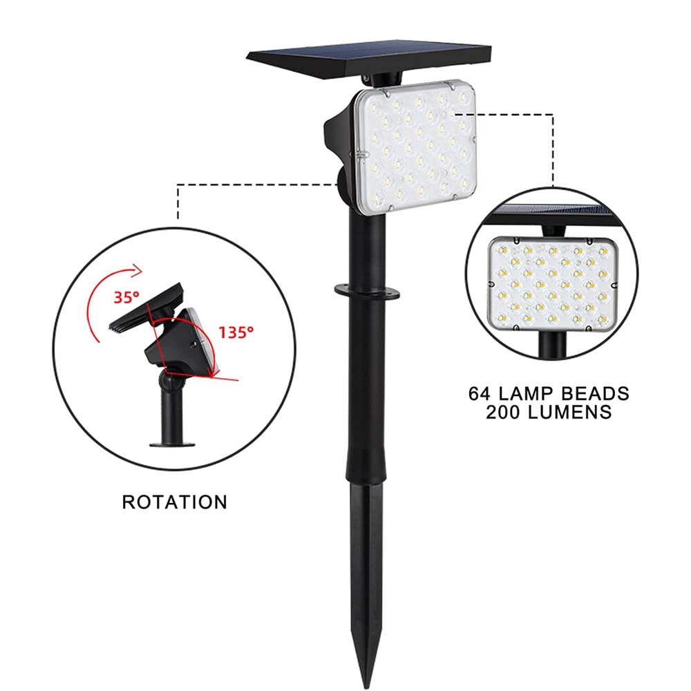 Aplique/Estaca solar Cadiz Plus 13W 3000K-6500K IP65