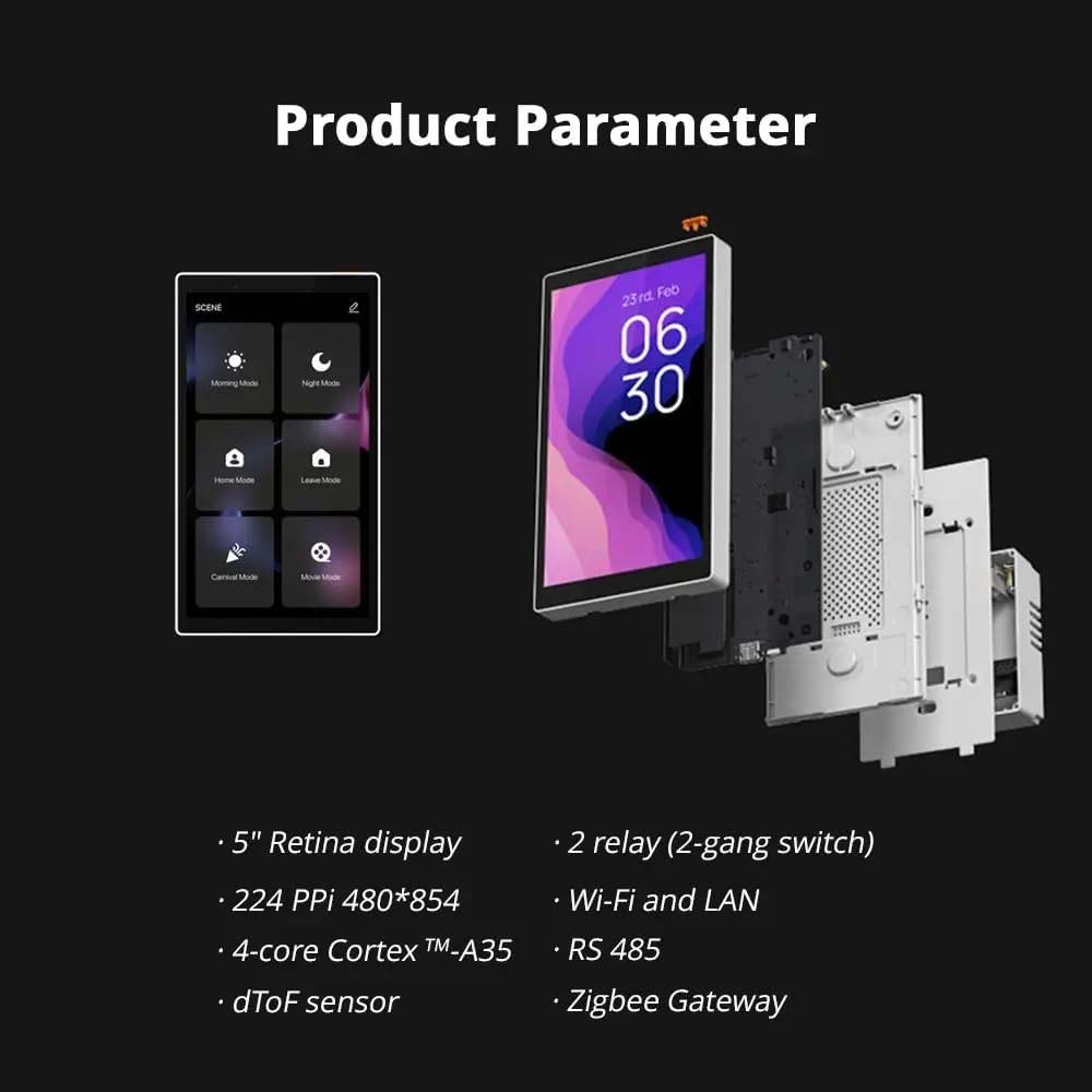Controlador pantalla touch Zigbee 3.0 con Alexa