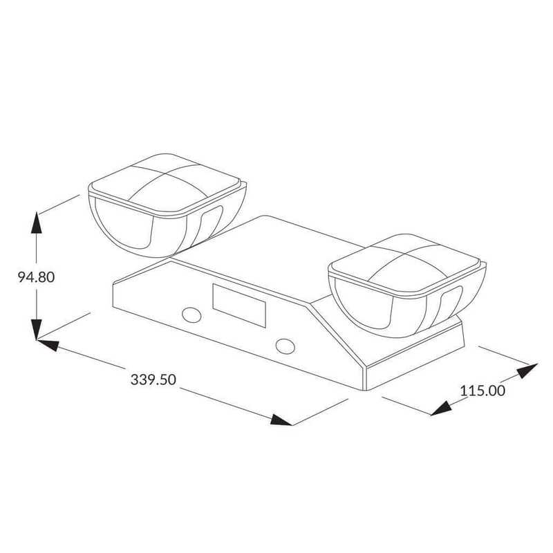 LAMPARA DE EMERGENCIA LED DUAL HEAD L1 CON CABLE SMALL 34CM 2X1.2W DIRIGIBLE 120/277V TIEMPO RESPUESTA 90MIN BATERIA RECARGABLE LITIO 3.7V LEDEX