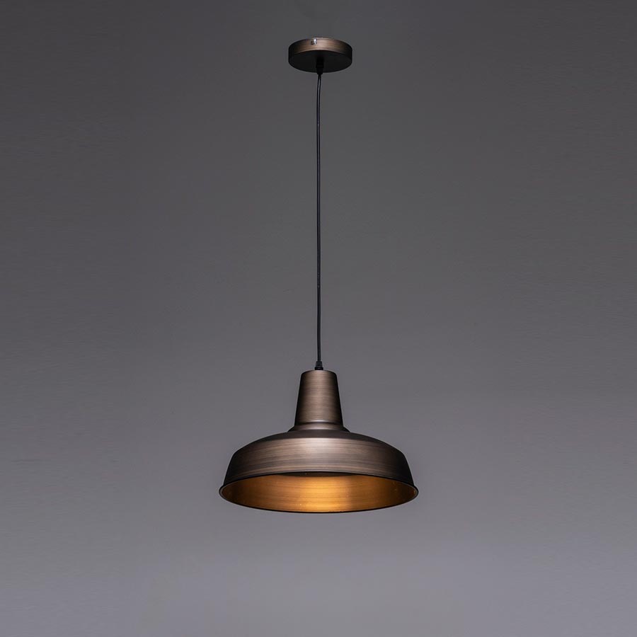 Lámpara colgante E27 Ginna gold