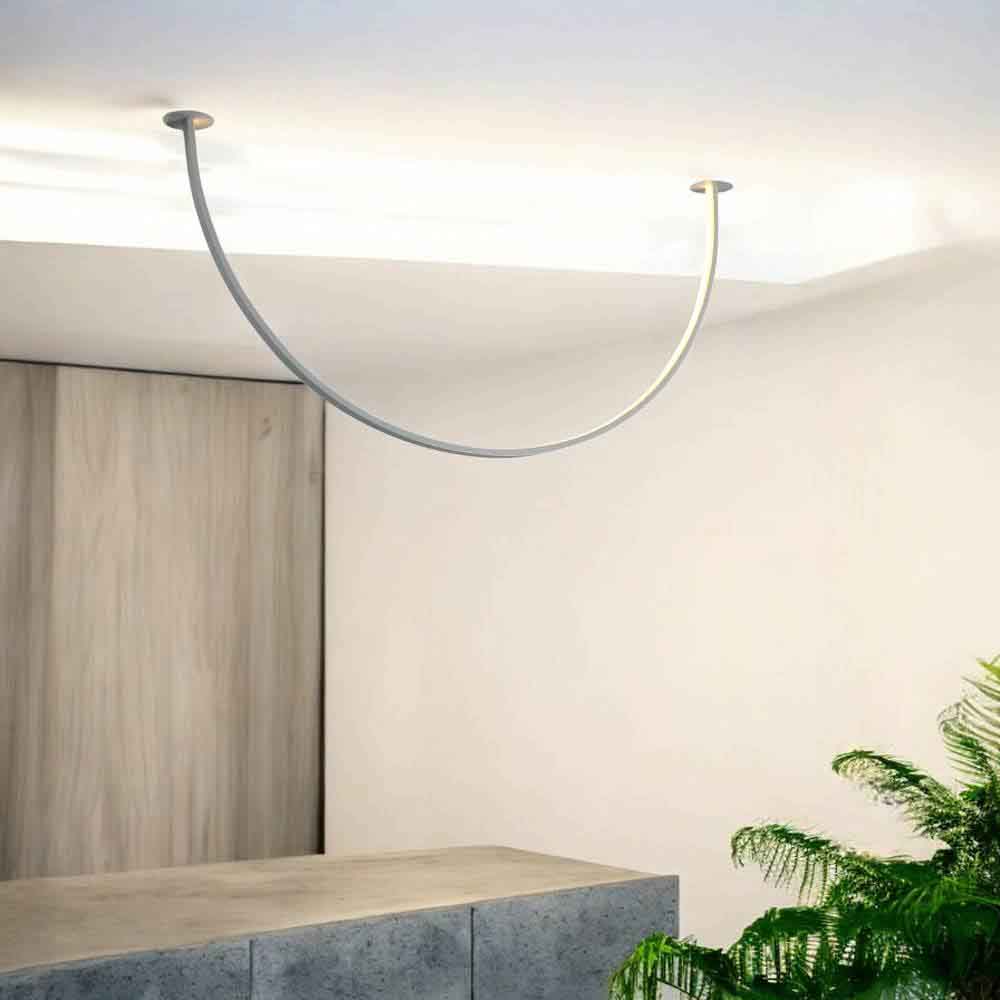 Lámpara empotrable led de tumbado Nori white luz cálida 40cm