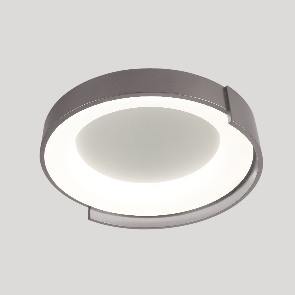 Lámpara led de techo Conrad gris con 3CCT