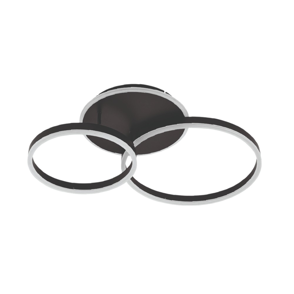 Lámpara led de tumbado Eclipse black 60W con luz calida