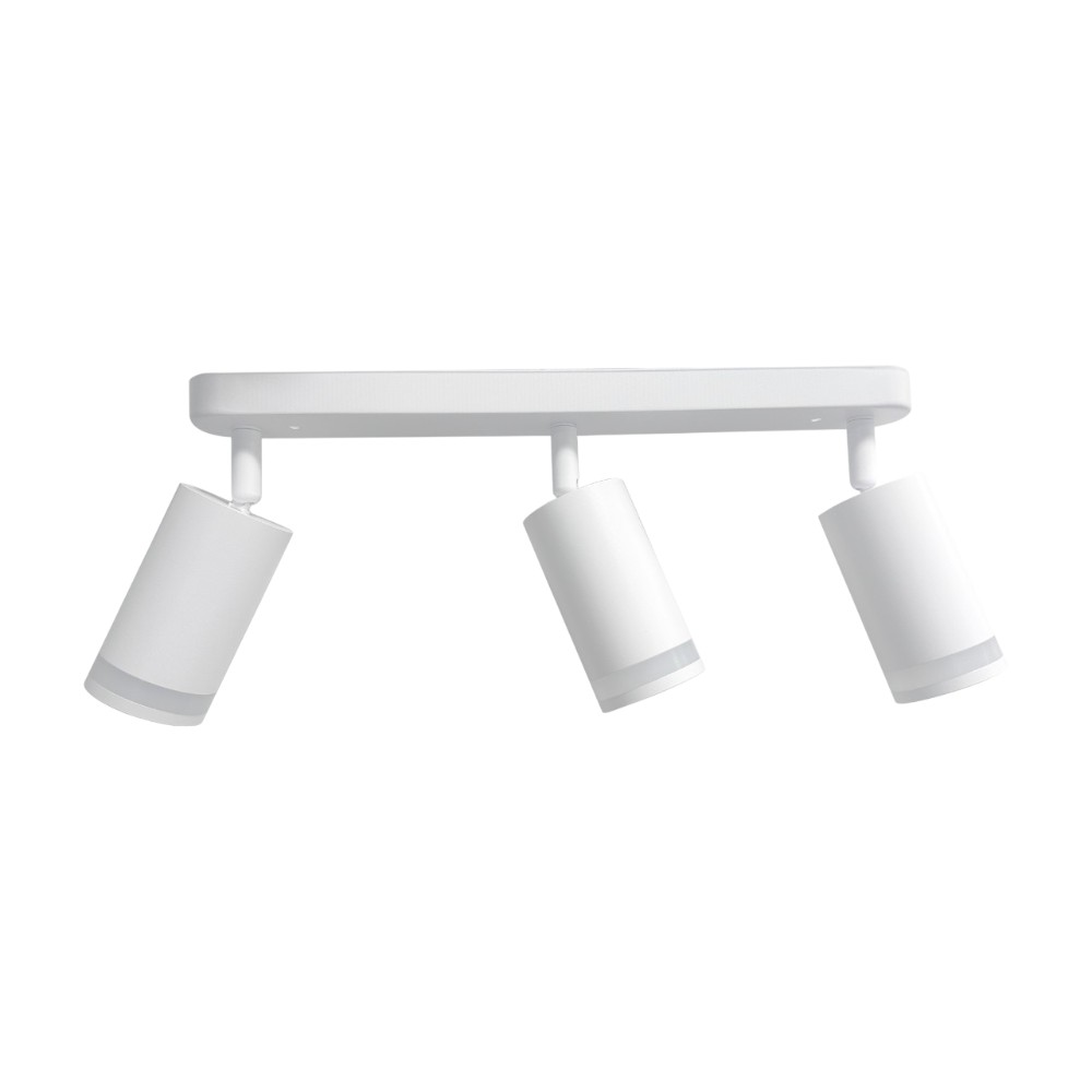 Spot triple sobrepuesto dirigible blanco para focos GU10