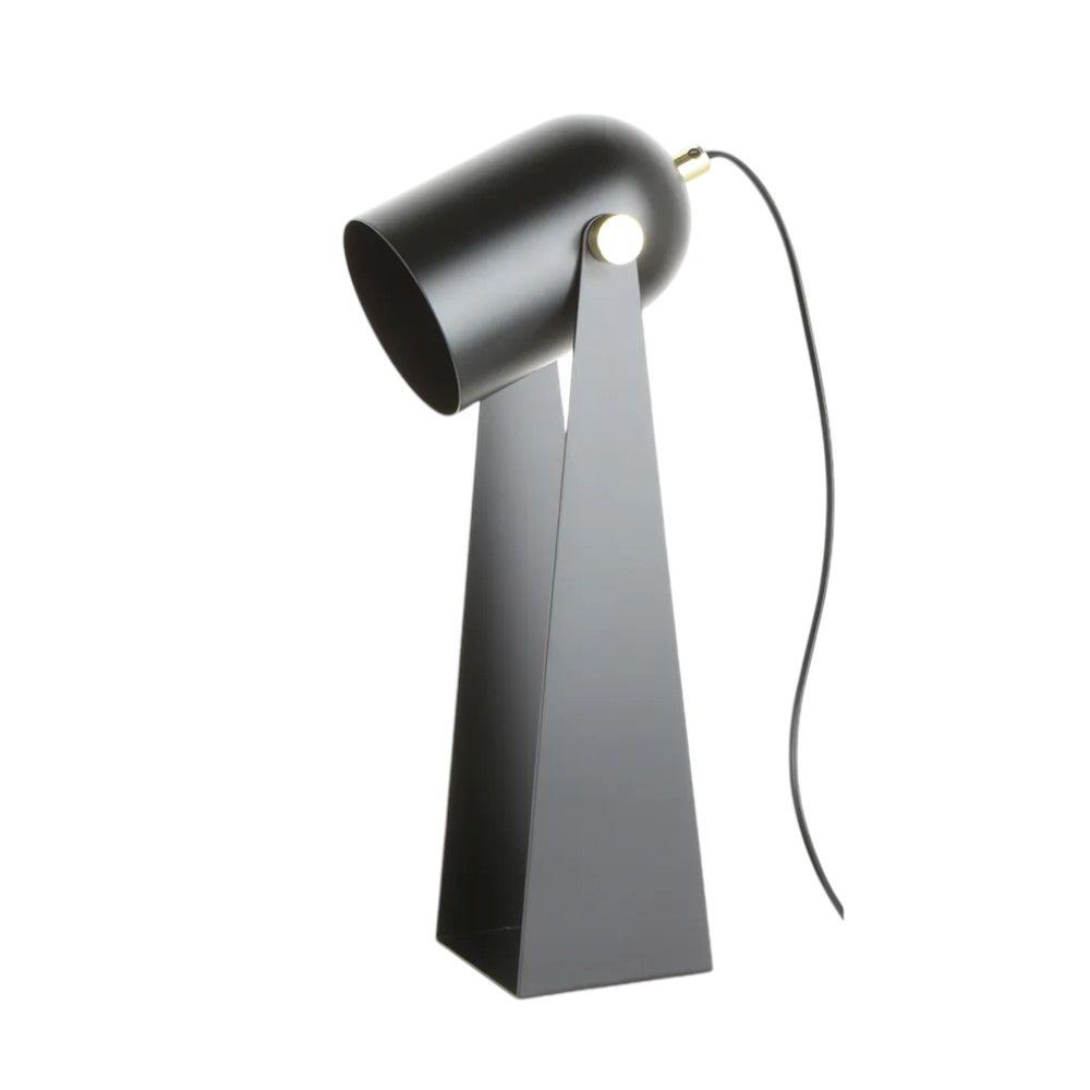 Lámpara de escritorio Leyton negra