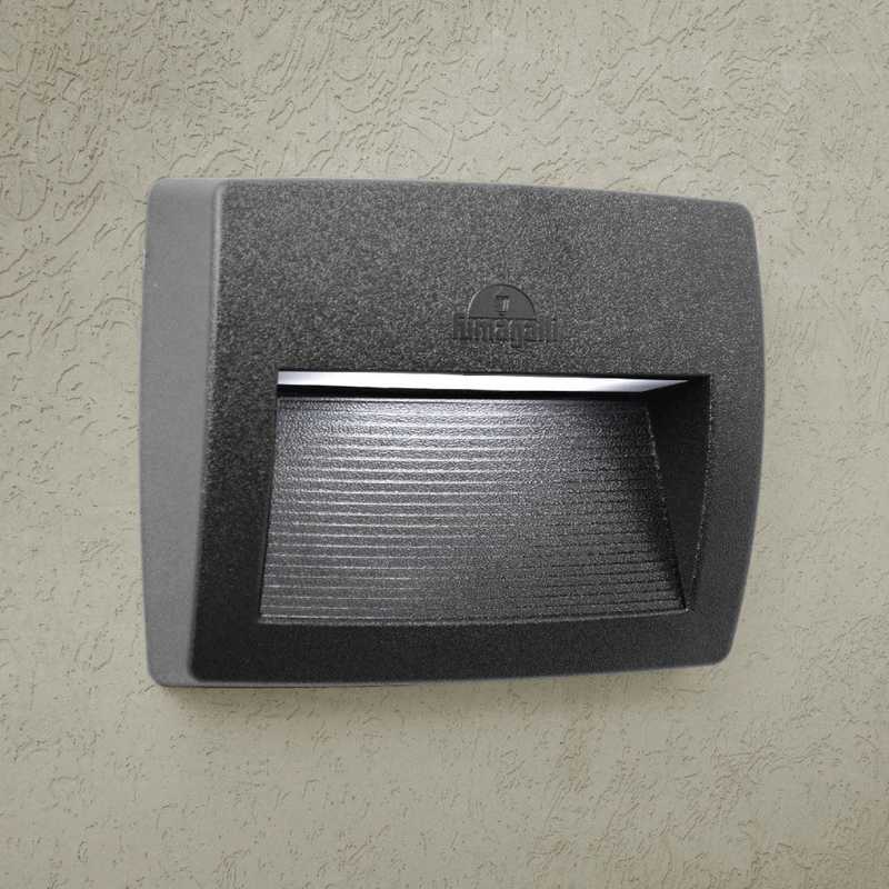 Luminaria de pared Lorenza 190 negro