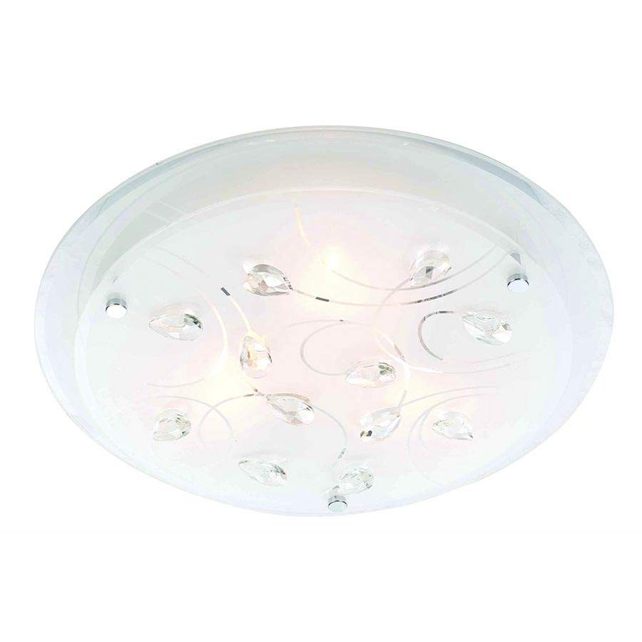 Plafón circular 24cm Cristales para módulo led