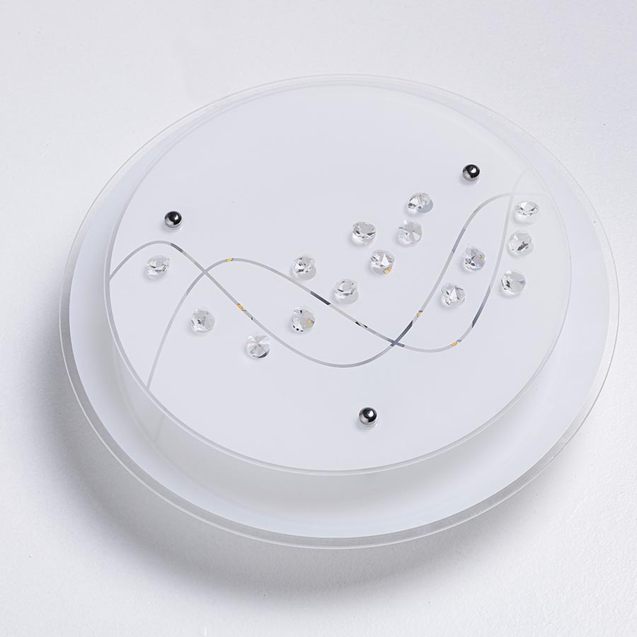 Plafón circular 34cm Margarite para módulo led