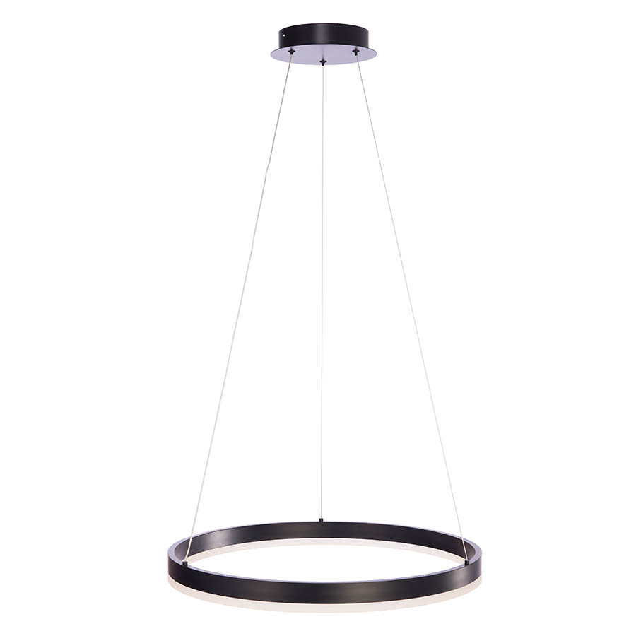 Lámpara led colgante Aro 60 black con 3CCT