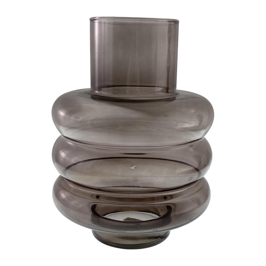 Florero de vidrio efecto smoked