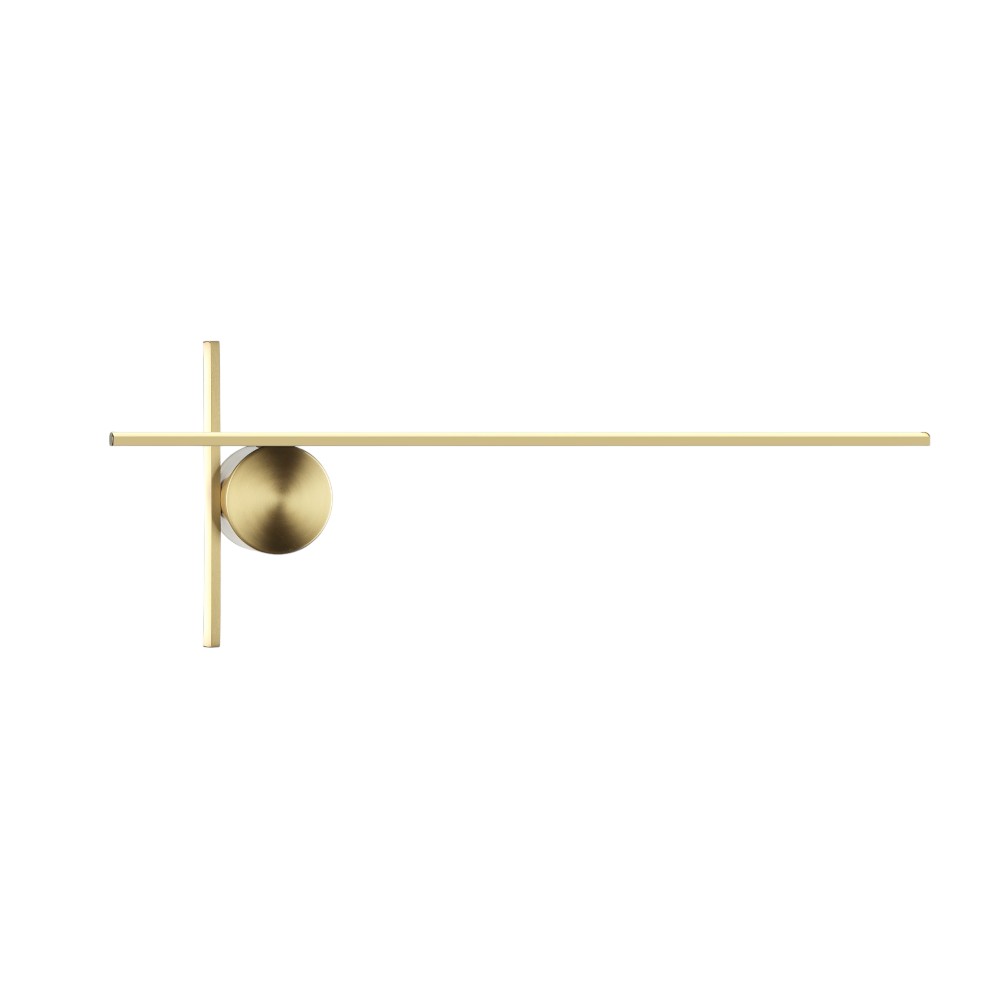 Lámpara led de pared Elysian brass con luz cálida 23W