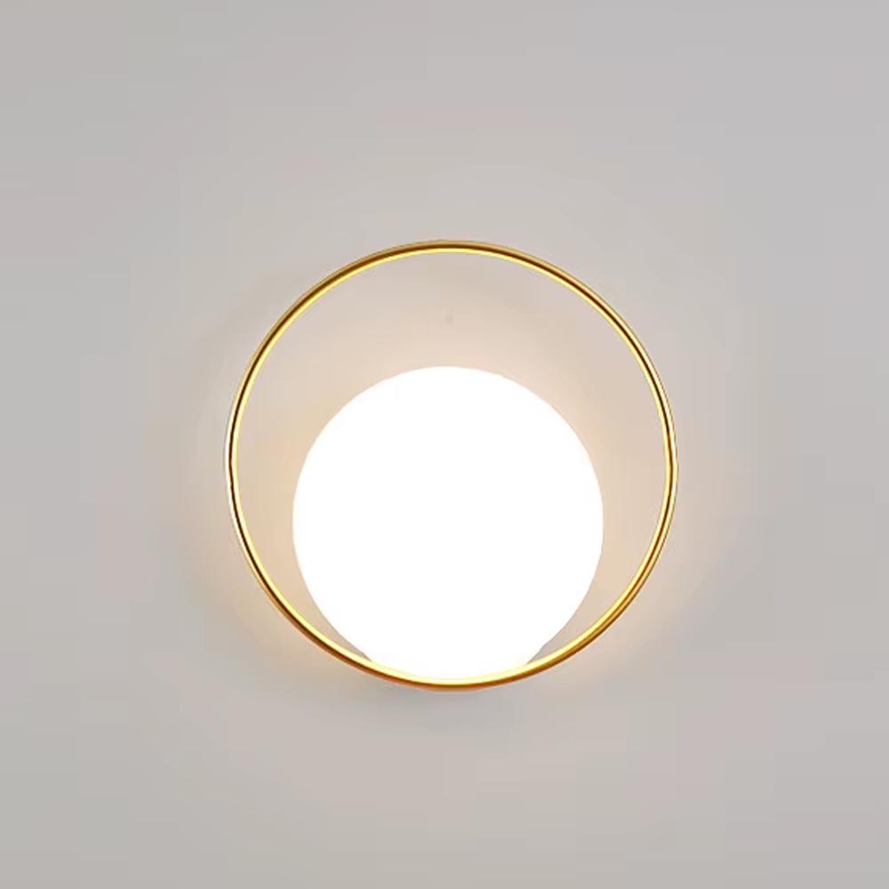 Lámpara led de pared Aura gold con 3CCT 7W