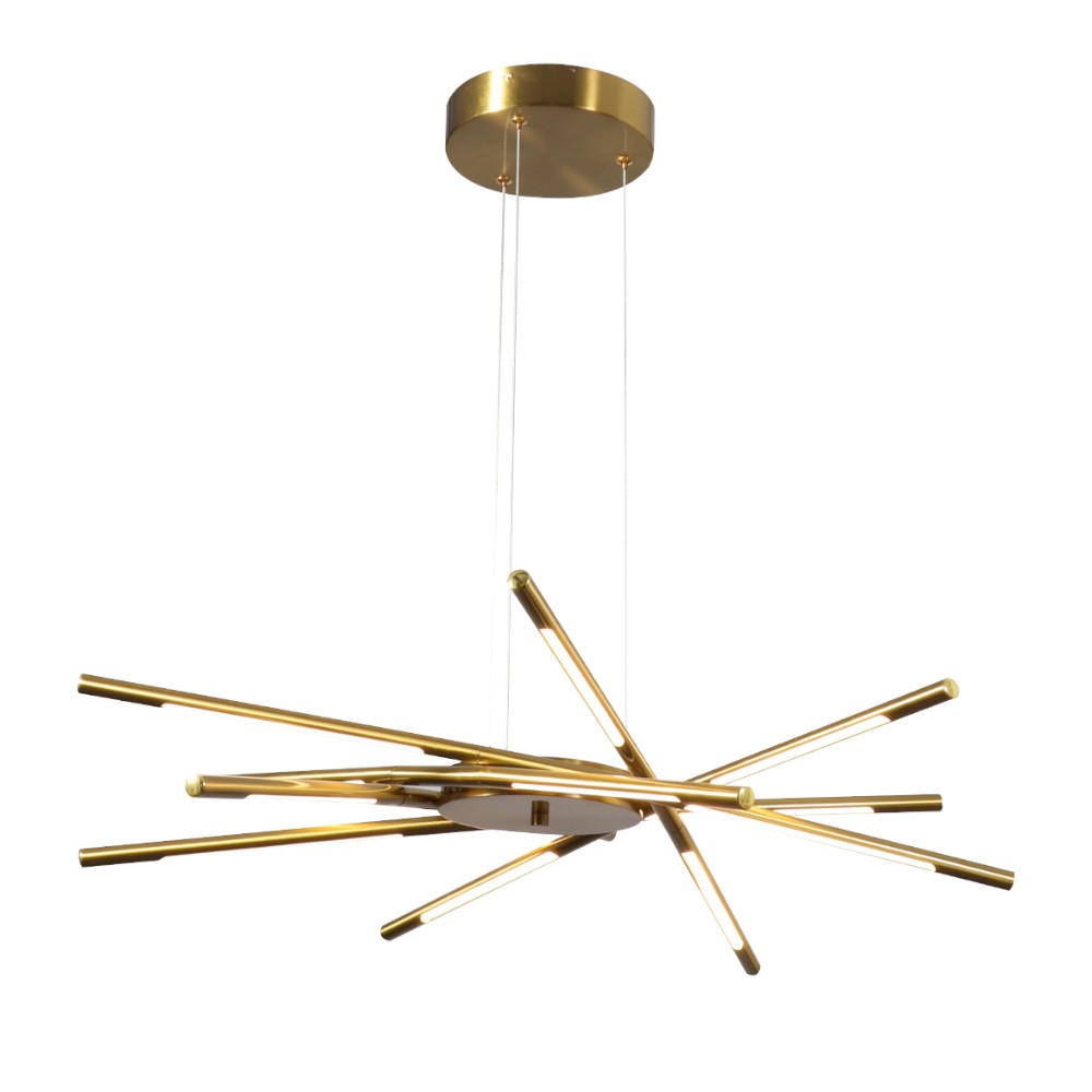 Lámpara led colgante Jane gold con luz cálida 40W