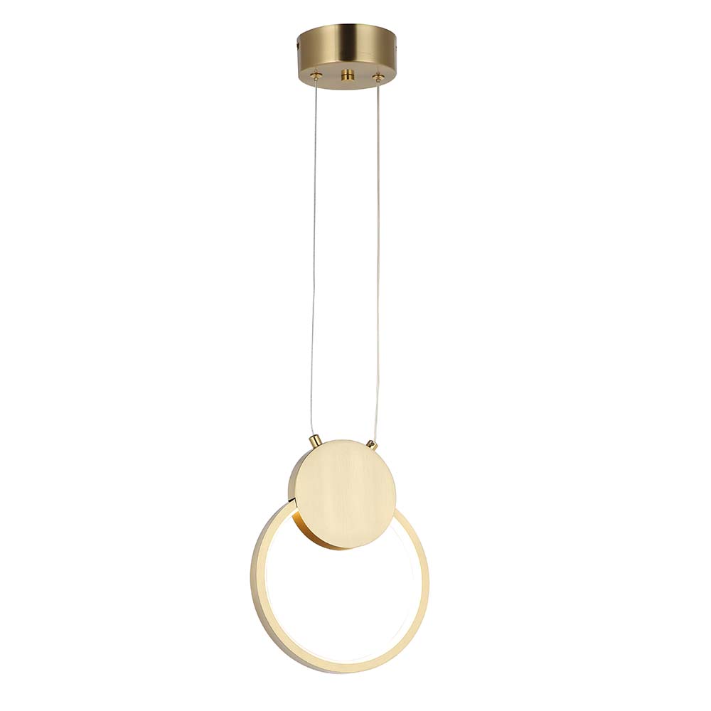 Lámpara colgante led Tauro color brass