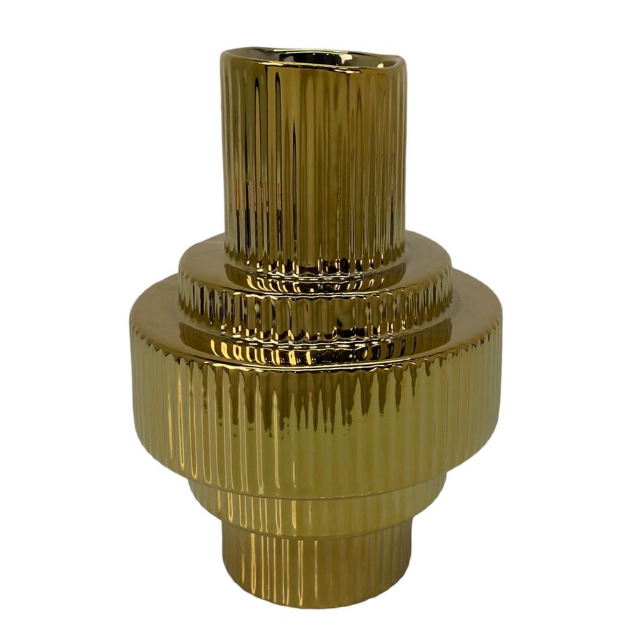 Florero Roman II dorado 19cm