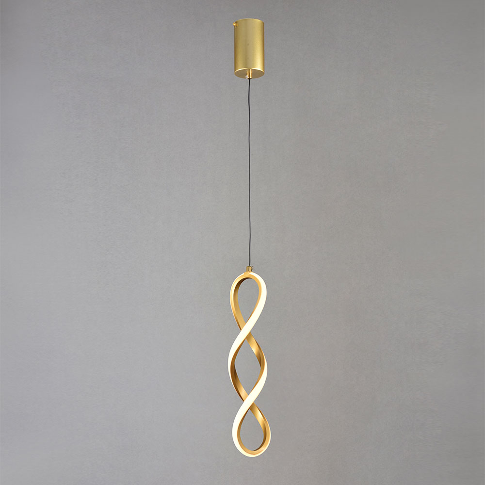 Lámpara led colgante Georgina 39 gold con 3CCT