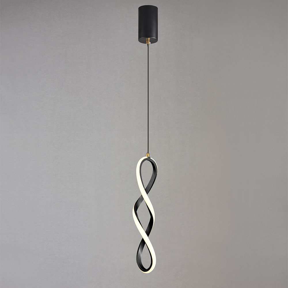 Lámpara led colgante Georgina 39 black con 3CCT