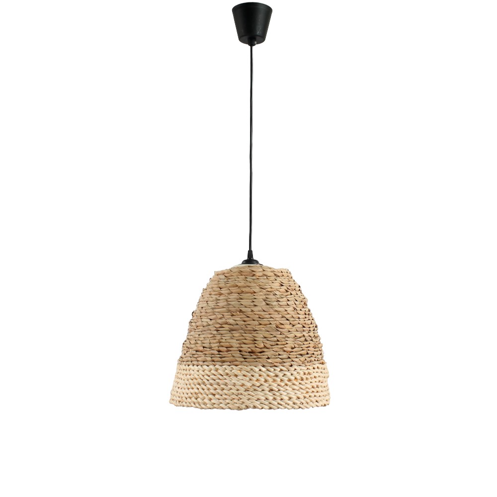 Lámpara colgante Kane de fibra natural