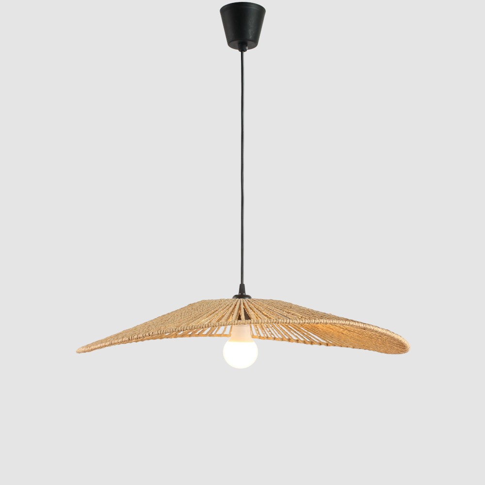Lámpara colgante Aloha de fibra natural