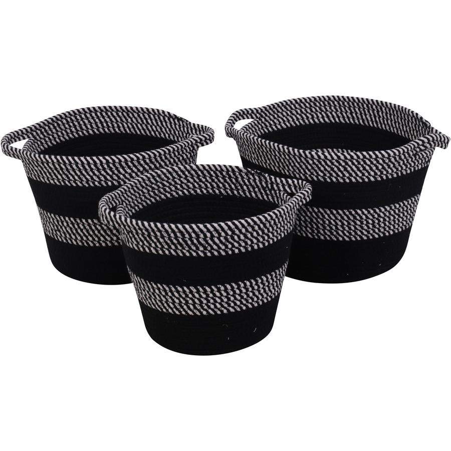 Set x3 canastos Stripe