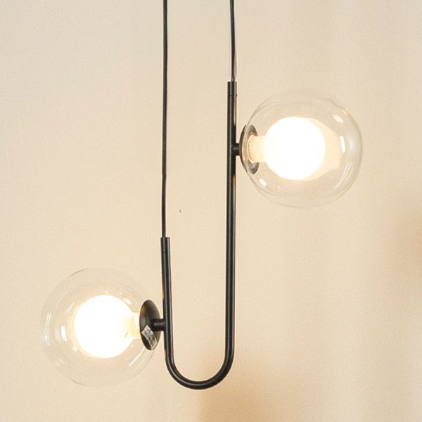 Lámpara colgante Alva negra