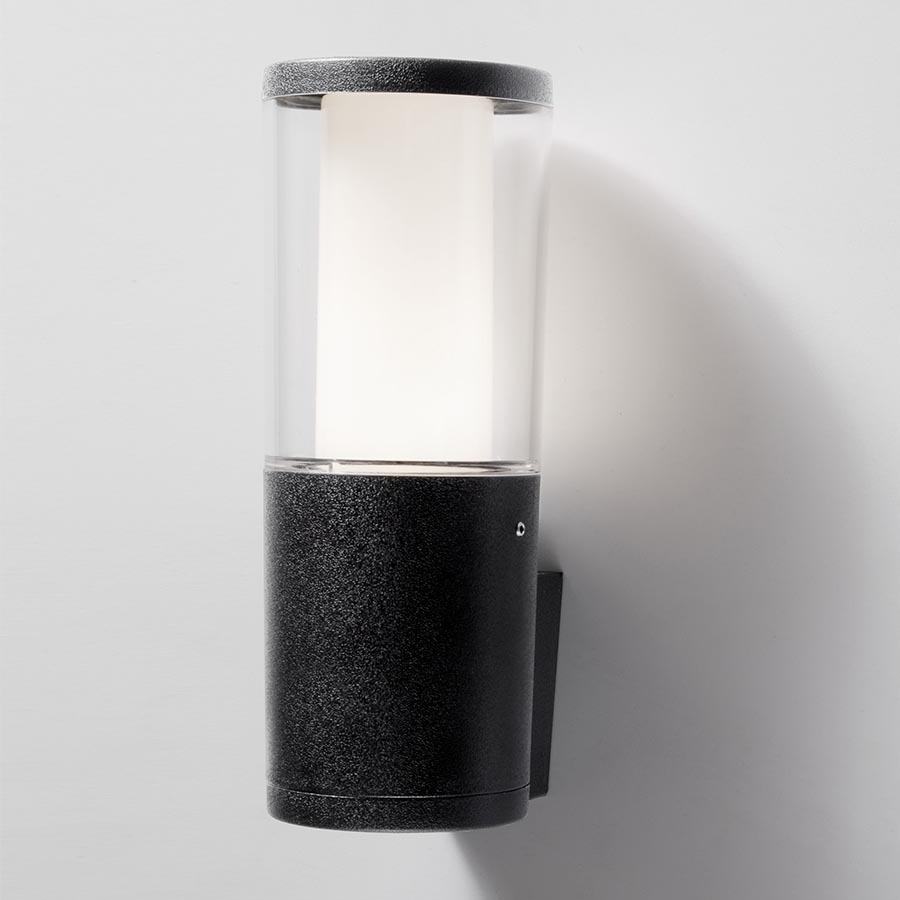 Lámpara de pared Carlo negra IP55