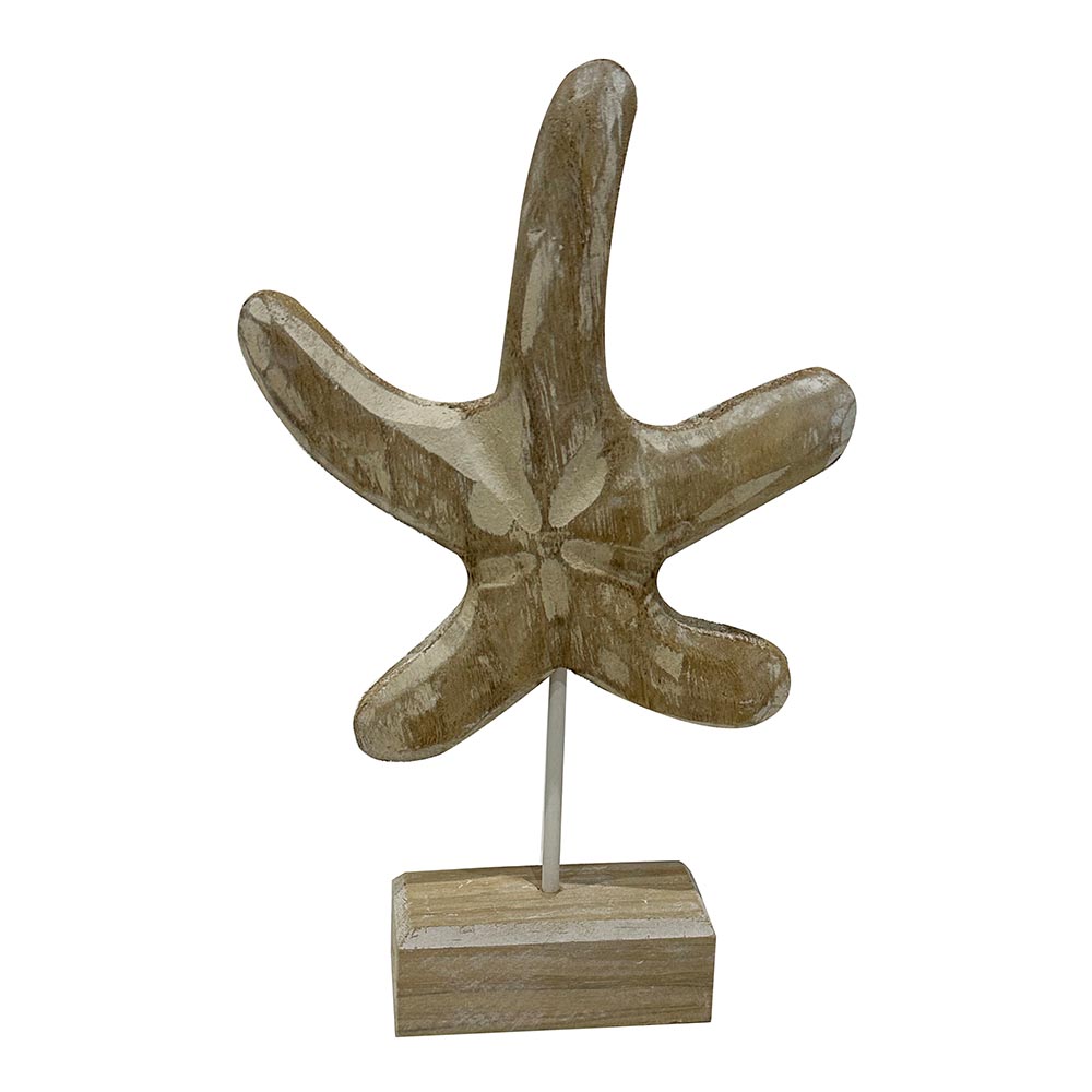 Adorno estrella de mar blanco 30cm