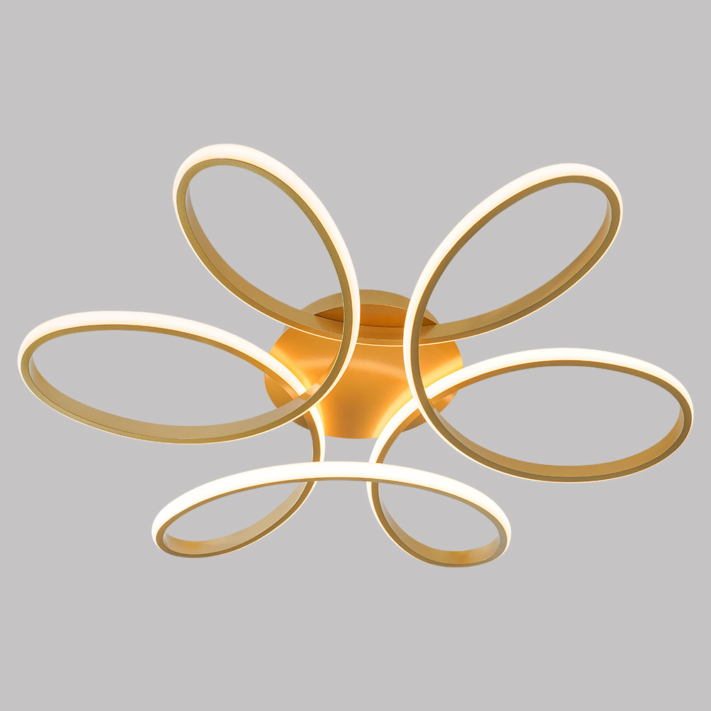 Lámpara de tumbado led Sunflower metal/dorado luz cálida