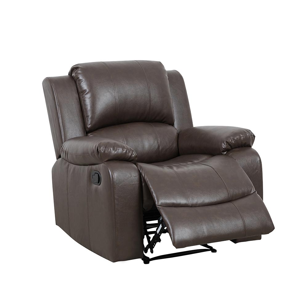 Reclinable individual Malaga de PU color café