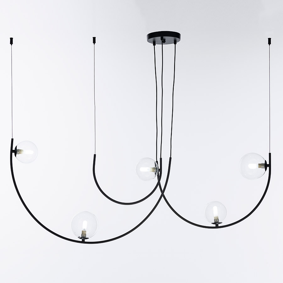Lámpara colgante Peris negra